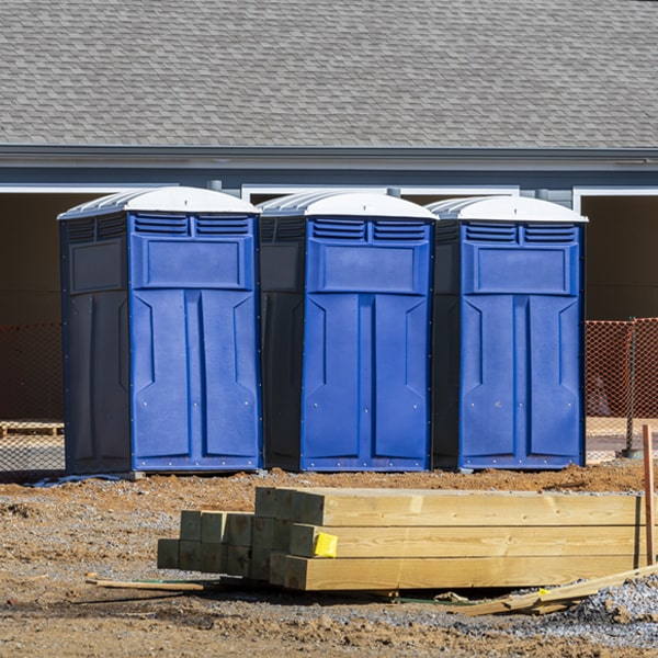 is there a specific order in which to place multiple porta potties in Schulter